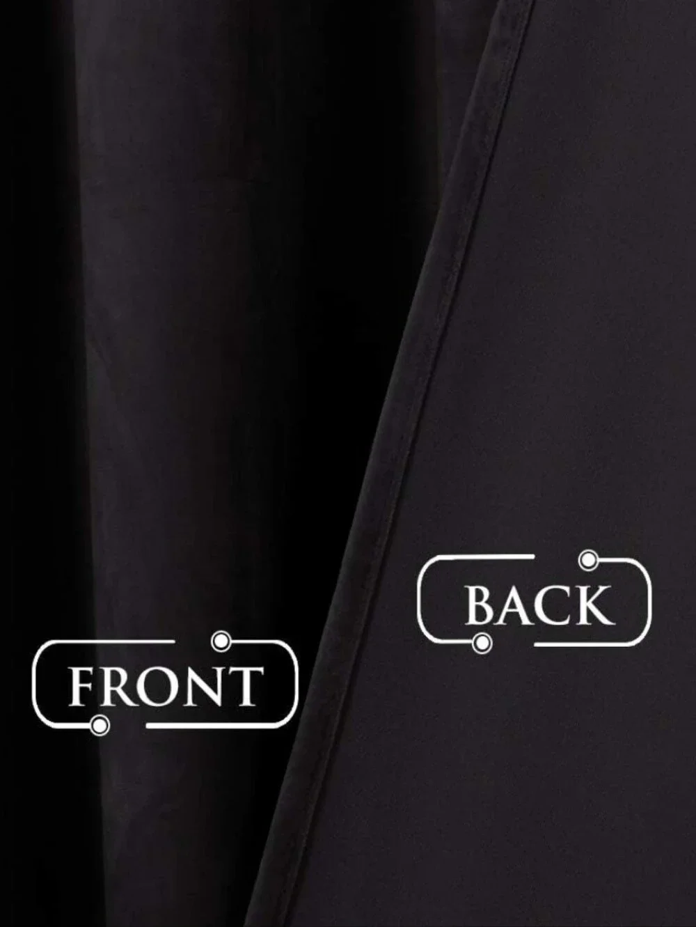 Black Velvet Curtain Panels - 52
